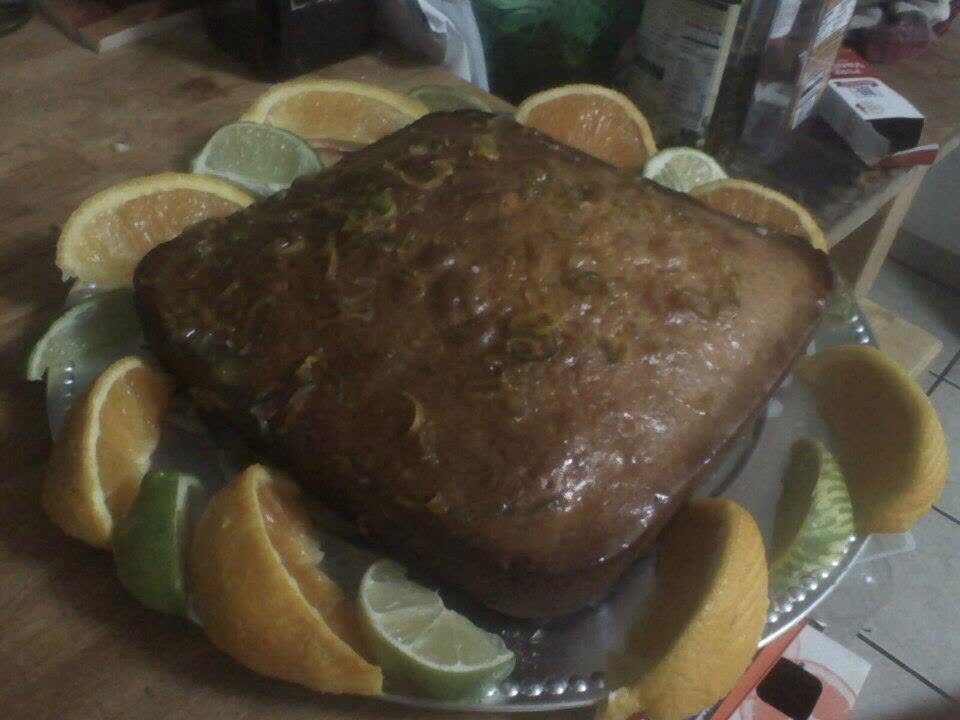Citrus glaze cake